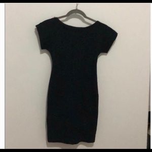 American Apparel black T shirt dress